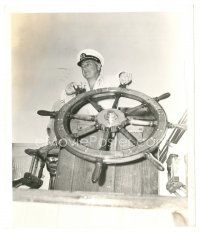 9t239 REAP THE WILD WIND candid 8x9.5 still R60s great c/u of Cecil B. DeMille at ship's wheel!