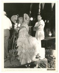 9t244 ROSE OF THE RANCHO candid 8x10 still '36 opera star Gladys Swarthout on the set of her first!