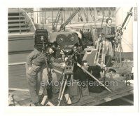 9t857 RULERS OF THE SEA deluxe 8x10 still '39 director Frank Lloyd by camera filming scene on ship!