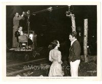 9t253 SONG OF SURRENDER candid 8x10 still '49 dialogue director w/ microphone over Hendrix & Carey!
