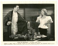 9t895 STAR OF MIDNIGHT 8x10 still '35 Ginger Rogers watches William Powell holding his robe open!