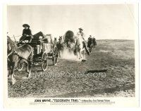 9t915 TELEGRAPH TRAIL 8x10 still R39 great image of John Wayne on horse following wagons!