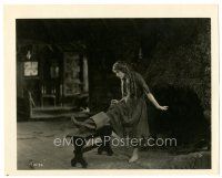 9t918 TESS OF THE STORM COUNTRY deluxe 8x10 still '22 Mary Pickford has trouble removing her boot!