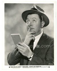9t932 THREE MEN ON A HORSE 8x10 still '36 great close up of Frank McHugh thinking with notepad!