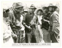 9t950 TREASURE OF THE SIERRA MADRE 8x10 still '48 Humphrey Bogart, Holt & Huston meet with Mexicans!