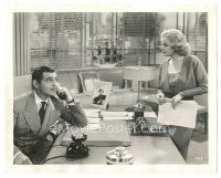 9t988 WIFE VERSUS SECRETARY 8x10 still '36 Clark Gable on phone looks up at sexy Jean Harlow!