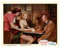 9t013 BUS STOP color 8x10 still '56 Arthur O'Connell & sexy Marilyn Monroe smile at waitress!