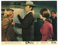 9t021 COOGAN'S BLUFF 8x10 mini LC #1 '68 great image of Clint Eastwood slapping suspect!