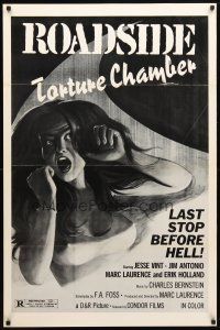 9w125 DADDY'S DEADLY DARLING 1sh R79 last stop before hell, Roadside Torture Chamber!