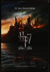9w253 HARRY POTTER & THE DEATHLY HALLOWS PART 1 & PART 2 teaser DS 1sh '10 it all ends here!