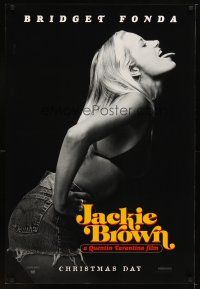 9w318 JACKIE BROWN teaser 1sh '97 Quentin Tarantino, image of sexy Bridget Fonda!