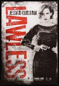 9w394 LAWLESS teaser DS 1sh '12 cool image of sexy Jessica Chastain w/gun!