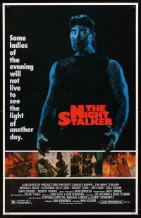 9w523 NIGHT STALKER 1sh '87 Charles Napier, Michelle Reese, prostitute killer!