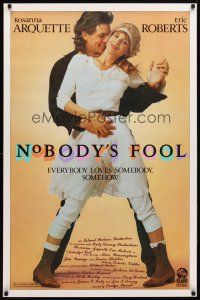 9w532 NOBODY'S FOOL 1sh '86 Rosanna Arquette dancing with Eric Roberts!