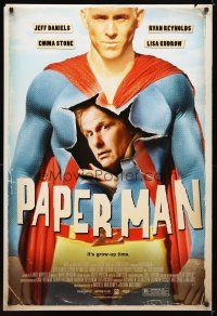 9w557 PAPER MAN 1sh '09 Jeff Daniels, Ryan Reynolds, it's grow-up time!