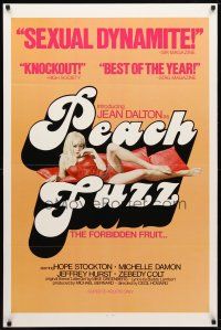 9w567 PEACH FUZZ 1sh '77 introducing sexiest Jean Dalton, the forbidden fruit!