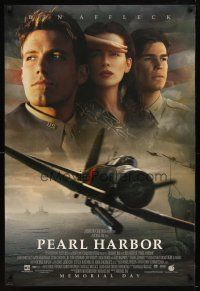 9w568 PEARL HARBOR advance DS 1sh '01 Ben Affleck, Kate Beckinsale, Josh Hartnett, World War II!