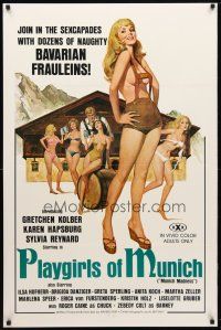 9w590 PLAYGIRLS OF MUNICH 1sh '77 join the sexcapades with dozens of naughty Bavarian frauleins!