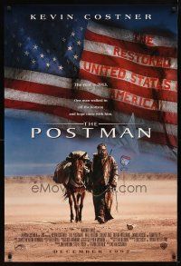 9w593 POSTMAN advance 1sh '97 cool post-apocalyptic image of Kevin Costner!