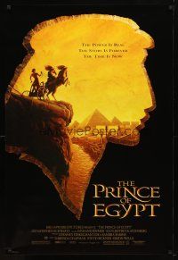 9w602 PRINCE OF EGYPT 1sh '98 Dreamworks cartoon, image of Moses on chariot overlooking city!