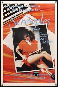 9w679 SCREWPLES 1sh '79 sexy naked covergirl Kandi Barber, Jamie Gillis, Serena!