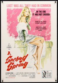 9w680 SECOND SPRING 1sh '75 x-rated, great art of sexy teen Irmgard Schonberg!