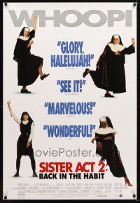 9w707 SISTER ACT 2 int'l 1sh '93 Whoopi Goldberg, Kathy Najimy, James Coburn, Maggie Smith