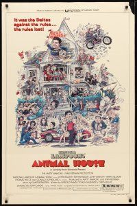 9x051 ANIMAL HOUSE style B 1sh '78 John Belushi, Landis classic, art by Nick Meyerowitz!
