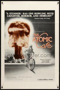 9x061 ATOMIC CAFE 1sh '82 great colorful nuclear bomb explosion image!