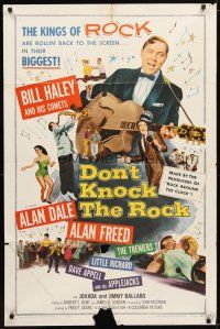 9x221 DON'T KNOCK THE ROCK 1sh '57 Bill Haley & his Comets, sequel to Rock Around the Clock!
