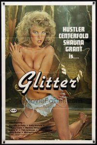 9x311 GLITTER 1sh '83 full-length image of sexy naked Hustler centerfold Shauna Grant!