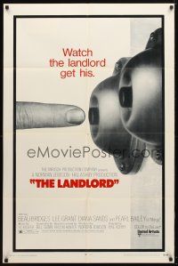 9x429 LANDLORD 1sh '70 erotic image of finger pushing doorbell, directed by Hal Ashby!