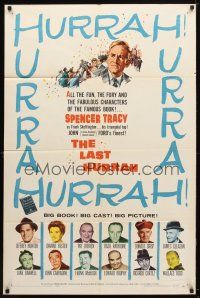 9x430 LAST HURRAH 1sh '58 John Ford, art of Spencer Tracy, portraits of 12 top cast members!