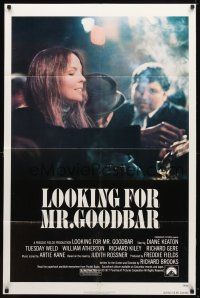 9x459 LOOKING FOR MR. GOODBAR 1sh '77 close up of Diane Keaton, directed by Richard Brooks!