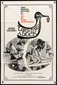 9x460 LORD LOVE A DUCK 1sh '66 Roddy McDowall, sexy Tuesday Weld, an act of pure aggression!