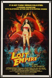 9x462 LOST EMPIRE 1sh '85 hot flesh vs cold steel, artwork of sexy sword-wielding girl by Croci!