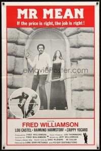 9x536 MR MEAN 1sh '77 Fred Williamson blaxploitation, if the price is right the job is right!