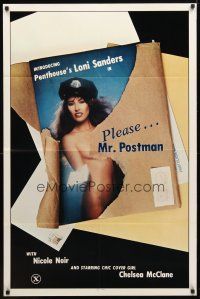 9x613 PLEASE... MR. POSTMAN 1sh '81 introducing Penthouse's sexy naked mail girl Loni Sanders!