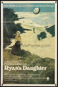 9x656 RYAN'S DAUGHTER pre-awards style A 1sh '70 David Lean, Sarah Miles, Lesser beach art!