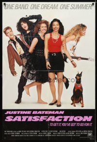 9x669 SATISFACTION int'l 1sh '88 Justine Bateman, Liam Neeson, early Julia Roberts!
