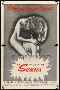 9x730 SEXUS 1sh '64 Radley Metzger, study of physical excess, lesbians!