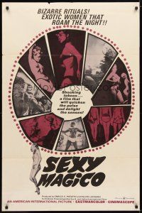9x732 SEXY MAGICO 1sh '63 shocking Italian sex-umentary, exotic women that roam the night!!