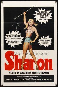 9x740 SHARON 1sh '72 Jena Jennings, Sharon Sanders, country girl sex!