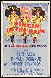 9x760 SINGIN' IN THE RAIN 1sh R62 Gene Kelly, Donald O'Connor, Debbie Reynolds, classic musical!