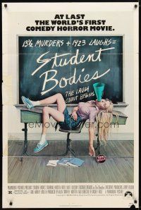 9x824 STUDENT BODIES 1sh '81 sex kills, gruesome Morgan Kane high school horror art!