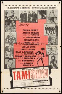 9x862 TAMI SHOW 1sh '65 The Supremes, Rolling Stones, Beach Boys, Chuck Berry, James Brown!