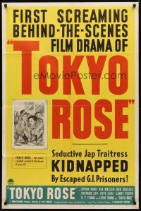 9x899 TOKYO ROSE style A 1sh '46 escaped G.I. traps treacherous Japanese traitress in World War II!