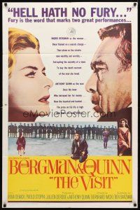 9x935 VISIT 1sh '64 Ingrid Bergman wants to kill her lover Anthony Quinn!