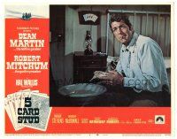 9y210 5 CARD STUD LC #2 '68 close up of Dean Martin sitting on bed with cigarette & washcloth!