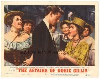 9y215 AFFAIRS OF DOBIE GILLIS LC #4 '53 Debbie Reynolds sneaks in to make up with Bobby Van!